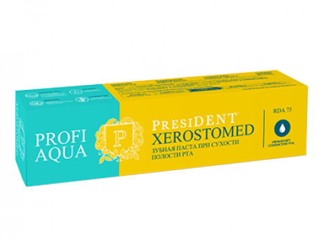зубная паста PRESIDENT PROFI AQUA Xerostomed (75 RDA) 50 мл *r