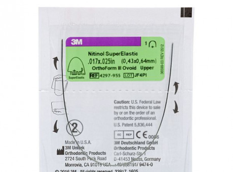 Дуга нитиноловая Unitek Super Elastic .016x.022 ВЧ  ФIII 3М